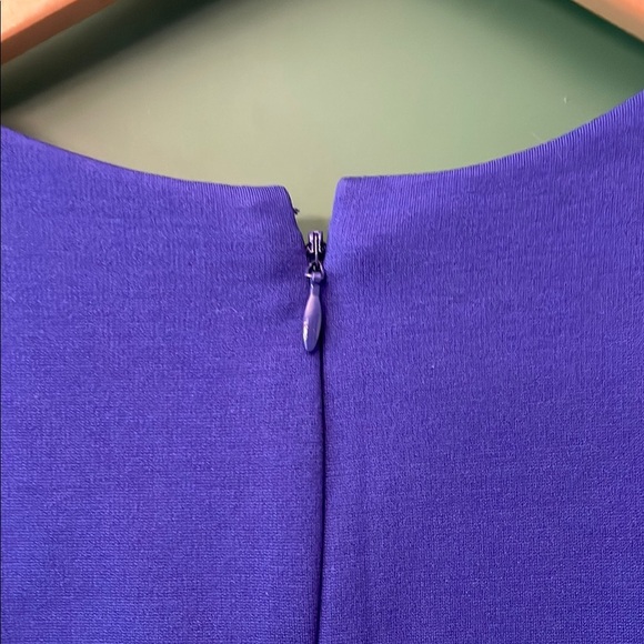 Lands' End Vibrant Blue Sheath Dress with Pockets Womens 12P Petite - Picture 5 of 7